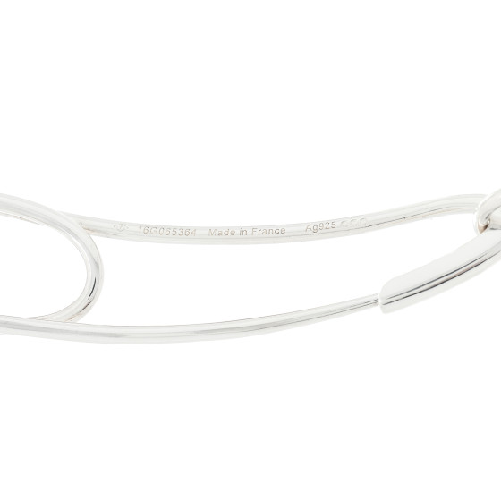 HERMES Sterling Silver Chaine d'Ancre Punk Long Necklace