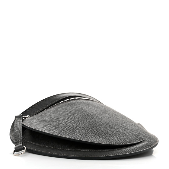 HERMES Epsom Petite Course Bag Graphite 1636633 | FASHIONPHILE