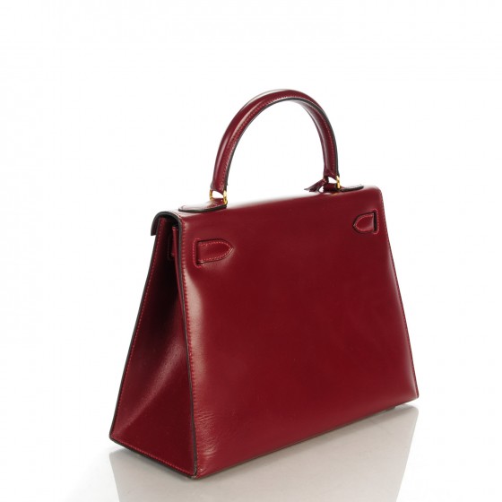 HERMES Box Kelly Sellier 28 Rouge H 137843 | FASHIONPHILE