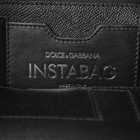 DOLCE & GABBANA Nylon Instabag Top Handle Bag Black 359078