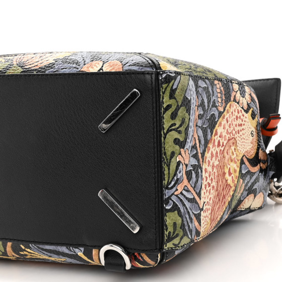 LOEWE X WILLIAM MORRIS Calfskin Puzzle Bag Black Multicolor