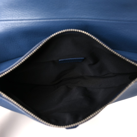 【24SS NEW】Dior_men / Saddle ソフト バッグ / Navy Blue CHRISTIAN DIOR Grained Calfskin Mens Saddle Bag Navy Blue