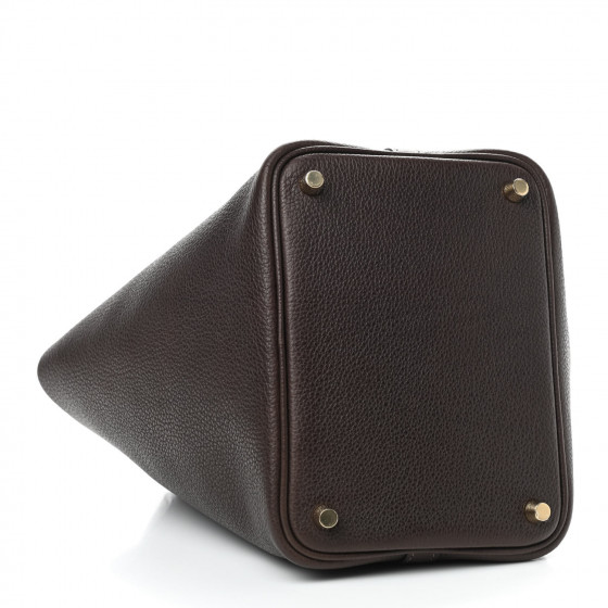 HERMES Barenia Faubourg Picotin Lock 18 PM Ebene 874822