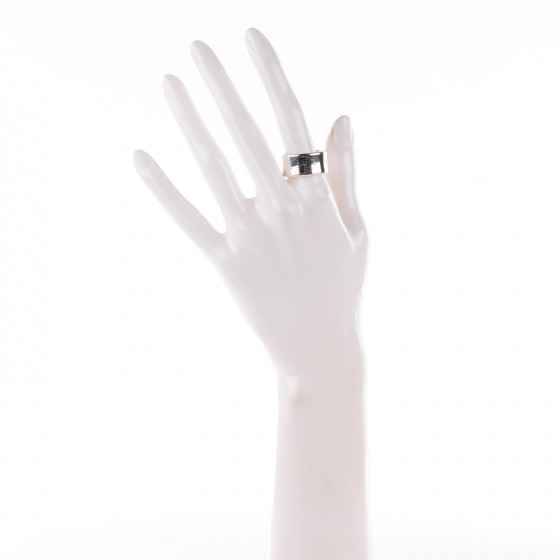 希少 Hermès / Eclipse Ruban GM ring size59 HERMES Sterling Silver GM Eclipse Ruban Ring 59 8.75 114562