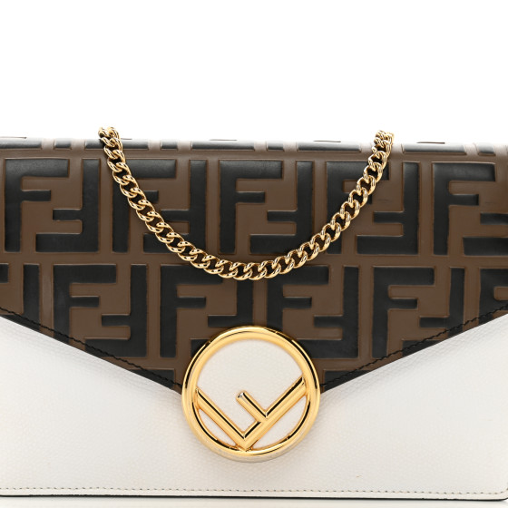 FENDI名刺入れCC CASE VIT.SOFT STAMPA FF 1974 FENDI Vitello Cruise F is Fendi FF 1974 Embossed Medium