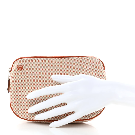 【HERMES】Echappee case HERMES Tricolor Canvas Echappee Case Marine 1332253