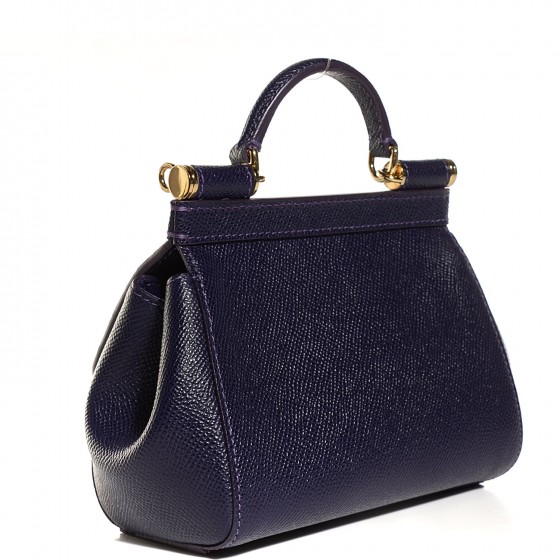 DOLCE & GABBANA Crocodile Stamped Micro Miss Sicily Satchel