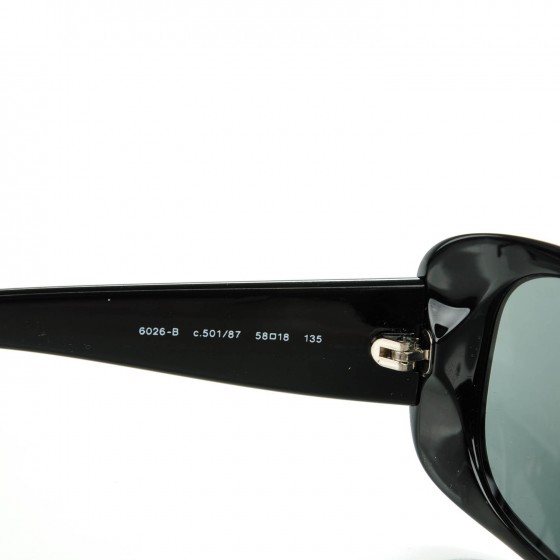 CHANEL サングラス 6026-B CCマークラインストーン Chanel Black Frame Grey Lenses Crystal CC Logo Sunglasses