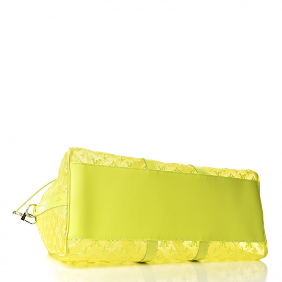 LOUIS VUITTON Monogram Fluo See Through Keepall Bandouliere