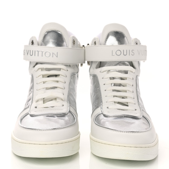 LOUIS VUITTON Metallic Calfskin Embossed Monogram Boombox