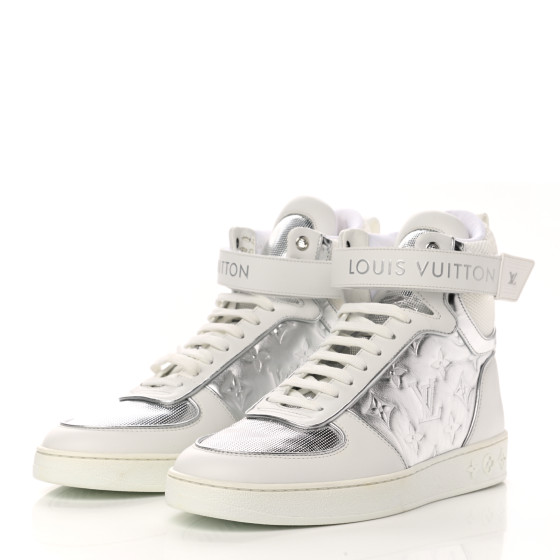 LOUIS VUITTON Metallic Calfskin Embossed Monogram Boombox