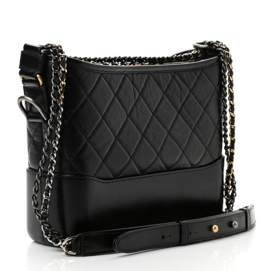 ショルダーバッグ・ポシェット × ヴィンテージ(中古) Chanel Gabrielle Hobo Quilted Goatskin and Patent Medium Chanel Gabrielle Hobo Quilted Goatskin and Patent Medium