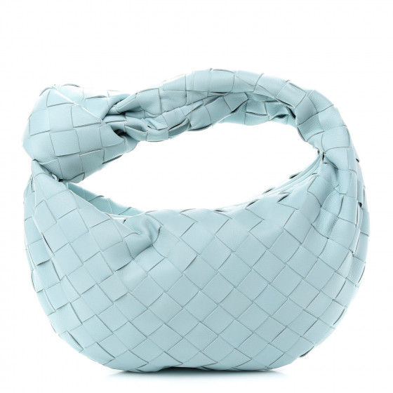 BOTTEGA VENETA Nappa Intrecciato Mini Jodie Teal Washed