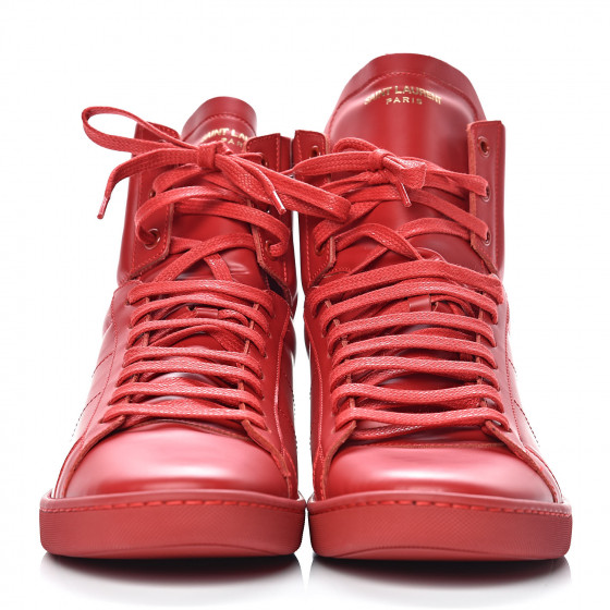 Saint Laurent SL24 Leather-Calf Hair High Top 関税送料込 SL24 High-Top Sneakers - White - Men - Saint Laurent | We in
