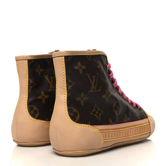 LOUIS VUITTON Monogram Capucine High Top Sneakers 1418845