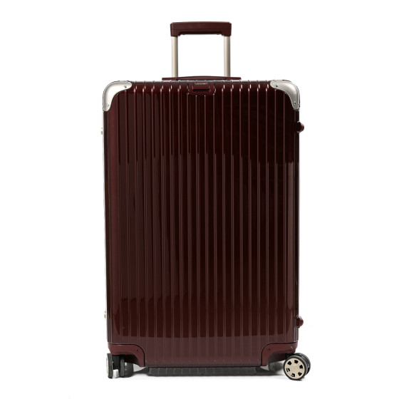 RIMOWA Gloss Polycarbonate Aluminum Hybrid Limbo 32" Multiwheel Carmona Red