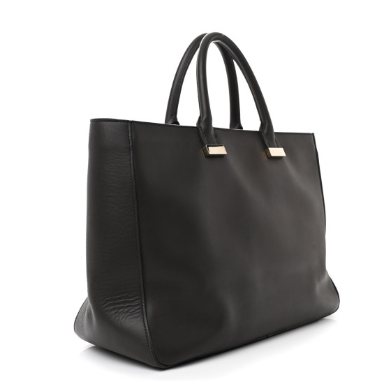 THE ROW Calfskin Day Luxe Tote Grey 1626883 | FASHIONPHILE