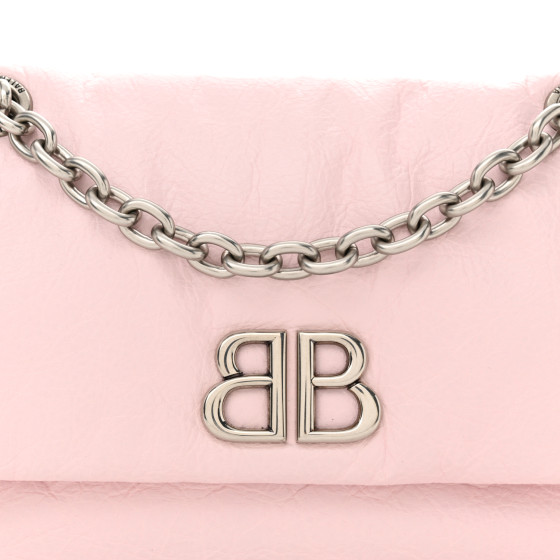 BALENCIAGA Monaco ミニ バッグ ピンク Monaco Mini leather shoulder bag in pink - Balenciaga