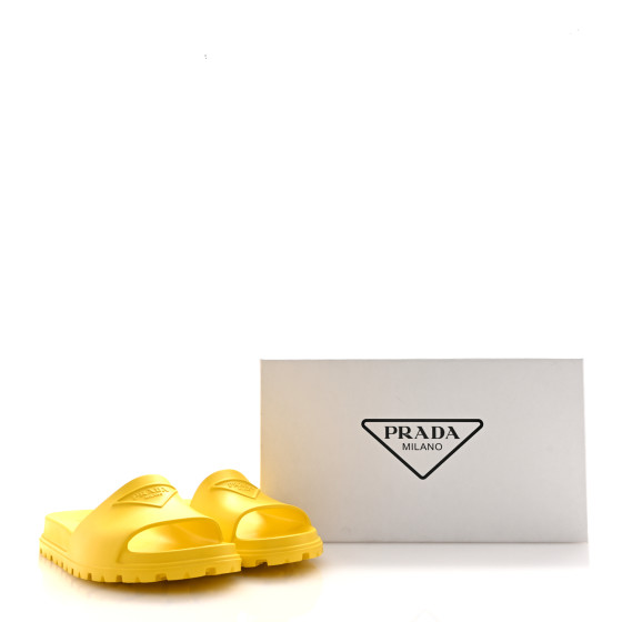 【PRADA】 Sandals with lug sole サンダル Prada Lug Sole Leather Sandals