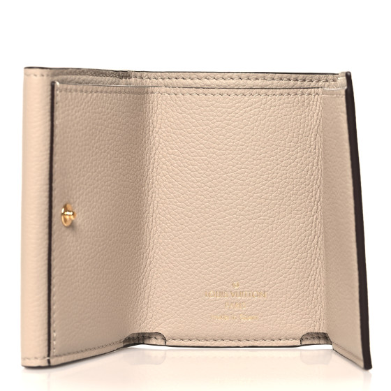 LOUIS VUITTON Soft Calfskin My LockMe Compact Wallet Greige