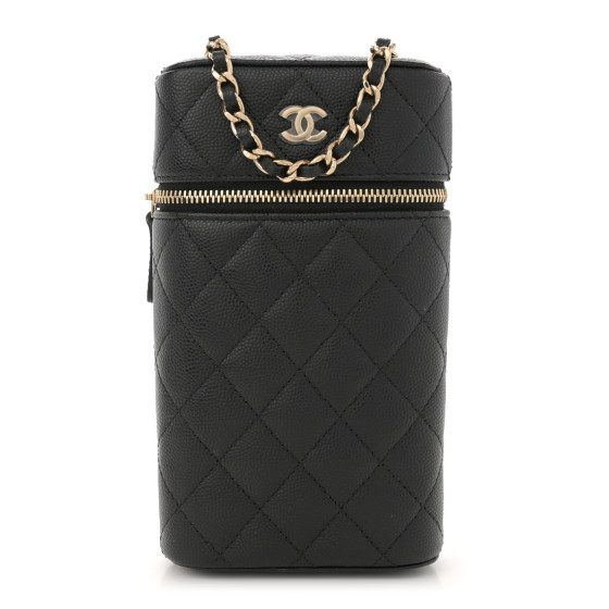 ショルダーバッグ・ポシェット × ヴィンテージ(中古) Chanel Caviar Chain Phone Holder Crossbody Bag Chanel Vintage Caviar Phone Holder Pink Leather Cross Body