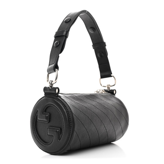 【GUCCI】SAKAI Blondie Diagonal Stitch Shoulder Bag Black GUCCI Sakai Be Green Calfskin Diagonal Stitched Mini Blondie