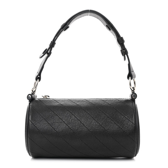 GUCCI Sakai Be Green Calfskin Diagonal Stitched Mini Blondie