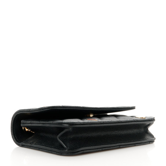 CHANEL Caviar Quilted Enamel Coco Casino Flap Phone Holder