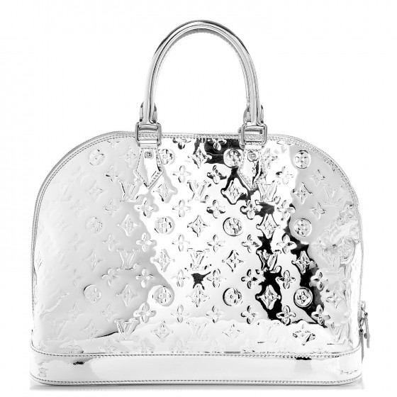LOUIS VUITTON Monogram Miroir Alma MM Silver 266957