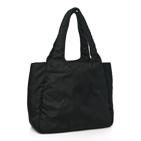 PRADA Re-Nylon Soft Padded Large Tote Bag Black 1502445