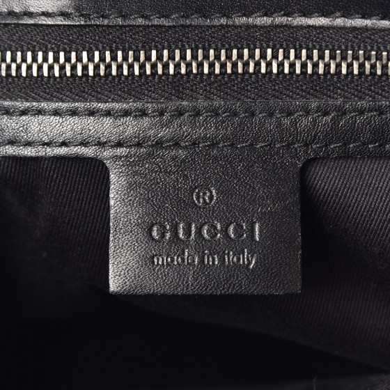GUCCI Monogram Calfskin Tote Black 329651 | FASHIONPHILE