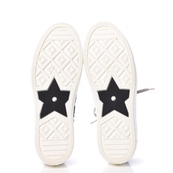 クリスチャンディオール CHRISTIAN DIOR Canvas Lurex Embroidered Dway Flat Slide