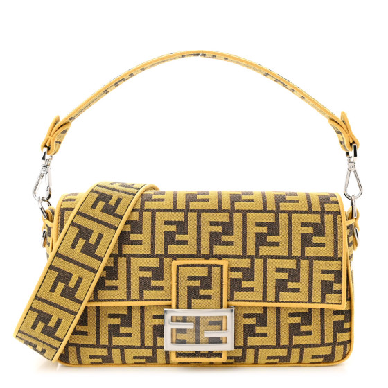 【FENDI】Baguette FENDI x FRGMT Woven Fabric Jacquard FF Embroidered Baguette