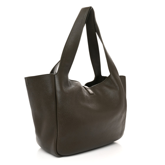 SAINT LAURENT Grained Deerskin Bea Tote Light Musk 1620430