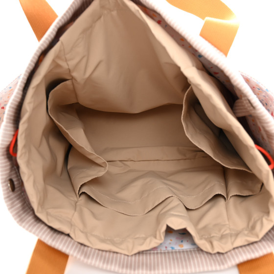 HERMES Cotton Canvas Passe-Passe Nappy Tote Bag 1342107