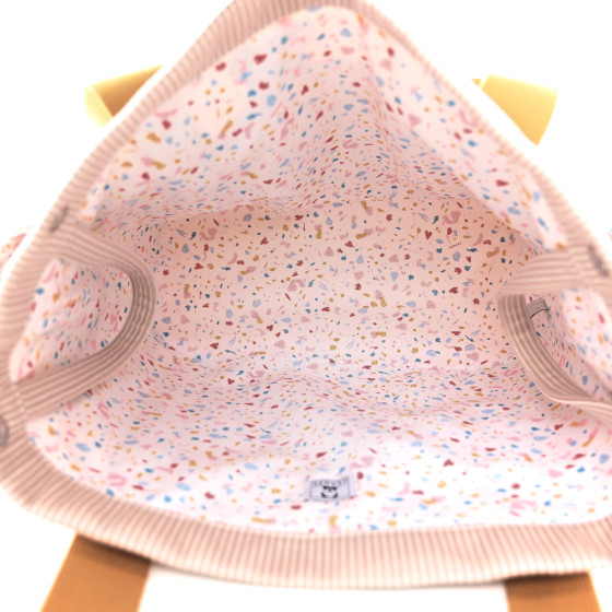 HERMES Cotton Canvas Passe-Passe Nappy Tote Bag 1342107