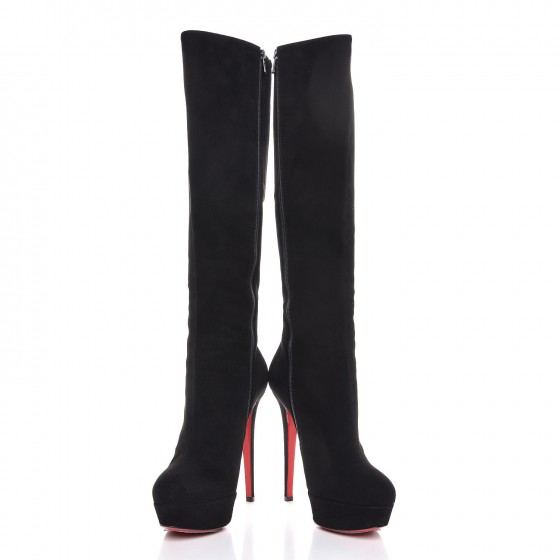 CHRISTIAN LOUBOUTIN Suede Bianca Botta 140 Knee Boots 39.5