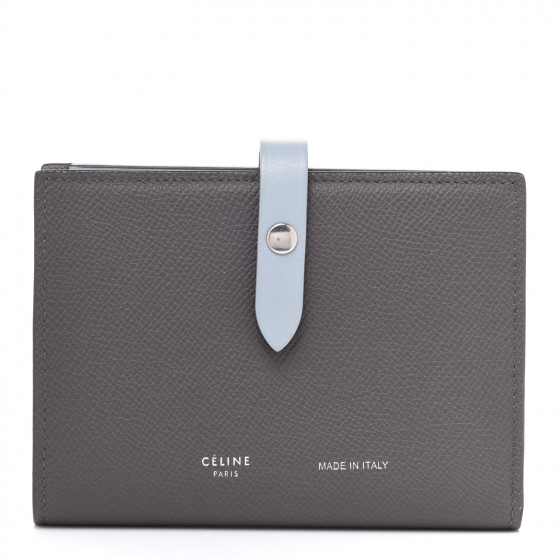 CELINE Grained Calfskin Medium Multifunction Strap Wallet