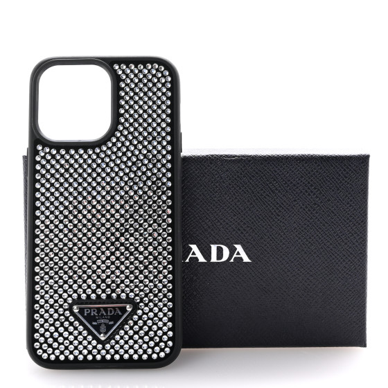 PRADA Satin Crystal iPhone 14 Pro Max Case Cristal 1659638