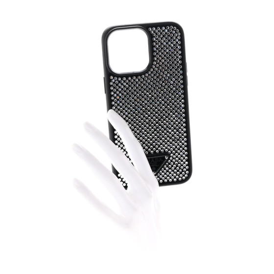 PRADA Satin Crystal iPhone 14 Pro Max Case Cristal 1659638