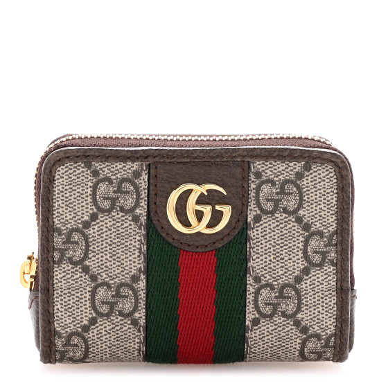 カードケース・名刺入れ GUCCI OPHIDIA CARD CASE Ophidia card case in beige and dark brown fabric | GUCCI® US
