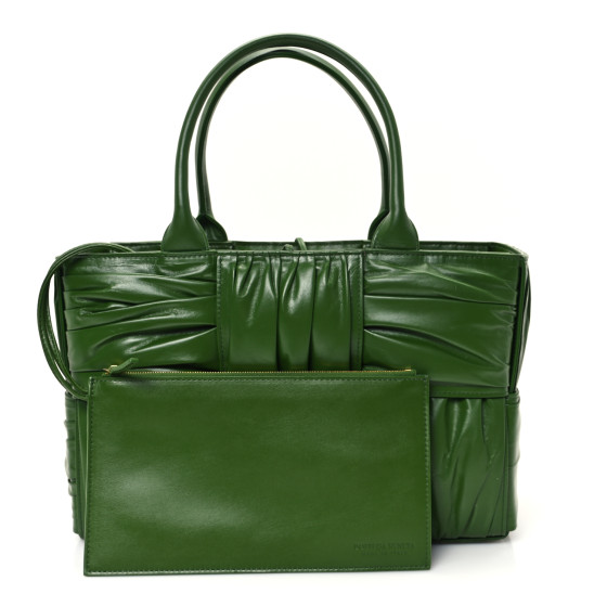 BOTTEGA VENETA Foulard Intrecciato Pleated Medium Arco Tote