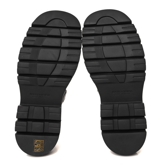 BOTTEGA VENETA ラグ メリージェーン 38 BOTTEGA VENETA Brushed Calfskin Lug Mary-Jane Loafers 38