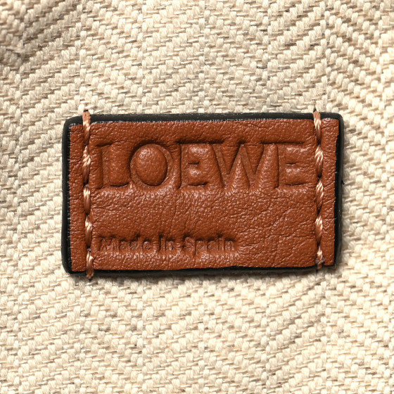 LOEWE Calfskin Mini Puzzle Bag Tan Black 1661242 | FASHIONPHILE