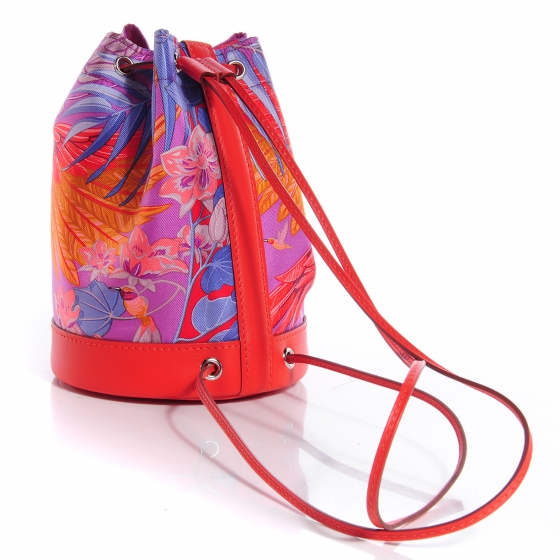HERMES SOIE COOL FLAMINGO パーティーバッグ【ランクS】 HERMES SOIE COOL FLAMINGO パーティーバッグ【ランクS