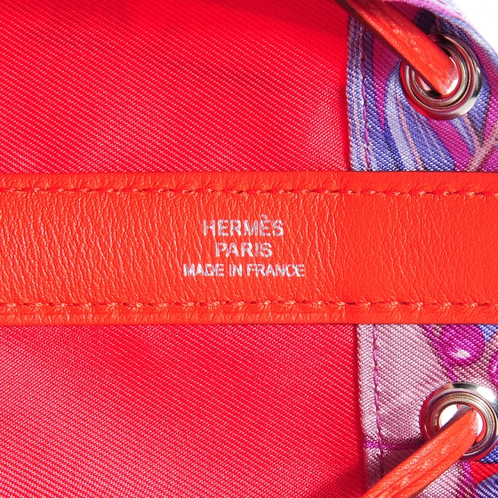 HERMES Silk Swift Flamingo Party Soie Cool Small Capucine