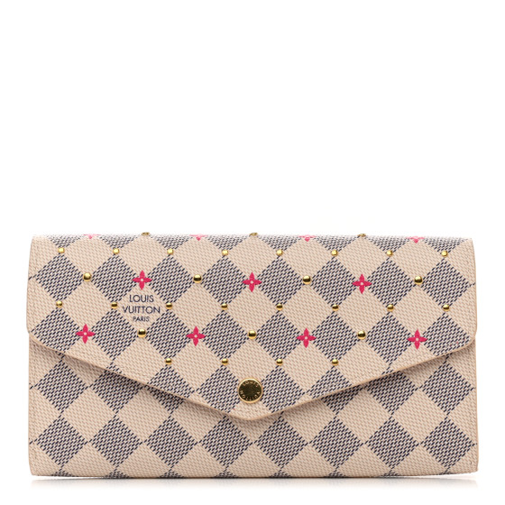 ２色有！LOUIS VUITTON新作ダミエdamierサラ・ウォレット/SARAH Sarah Wallet Damier Azur Canvas - Women - Small Leather