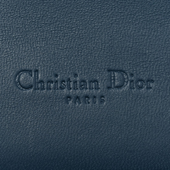 CHRISTIAN DIOR Alligator Lady Dior Pouch Blue 1216035