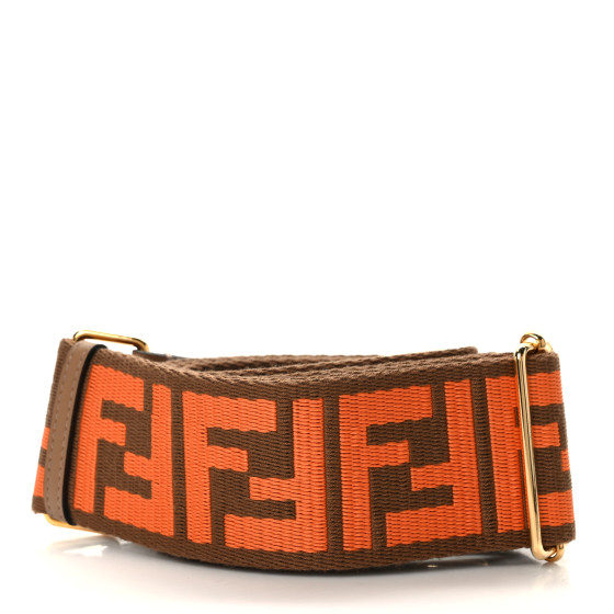 ◆FENDI 23AW◆FFモチーフ ベルトバッグ / Brown Orange◆ FENDI Ribbon Vitello King FF 1974 Adjustable Strap You Fango
