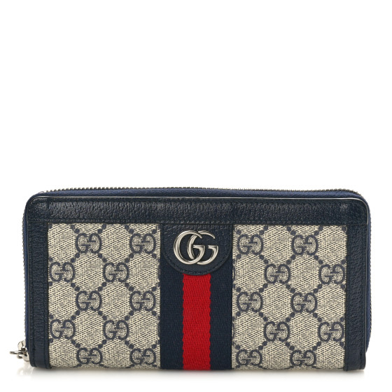 GUCCI GG Supreme Monogram Textured Dollar Calfskin Web